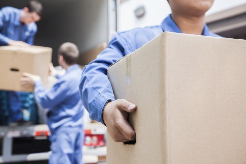 Moving team supporting a home relocation in Woodford Green