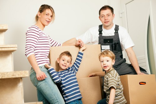 House movers assisting a residential move in Woodford Green