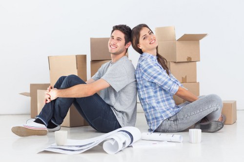 Careful packing and loading for a house move in Woodford Green
